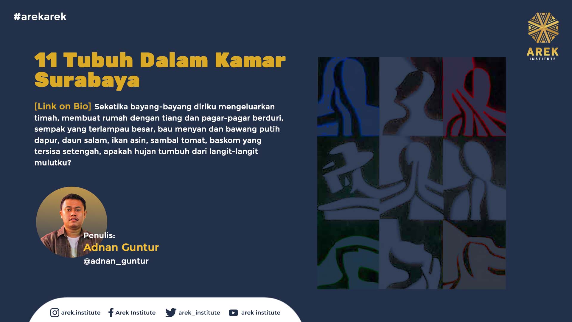 Puisi Adnan Guntur: 11 Tubuh dalam Kamar Surabaya dan Puisi Lainya