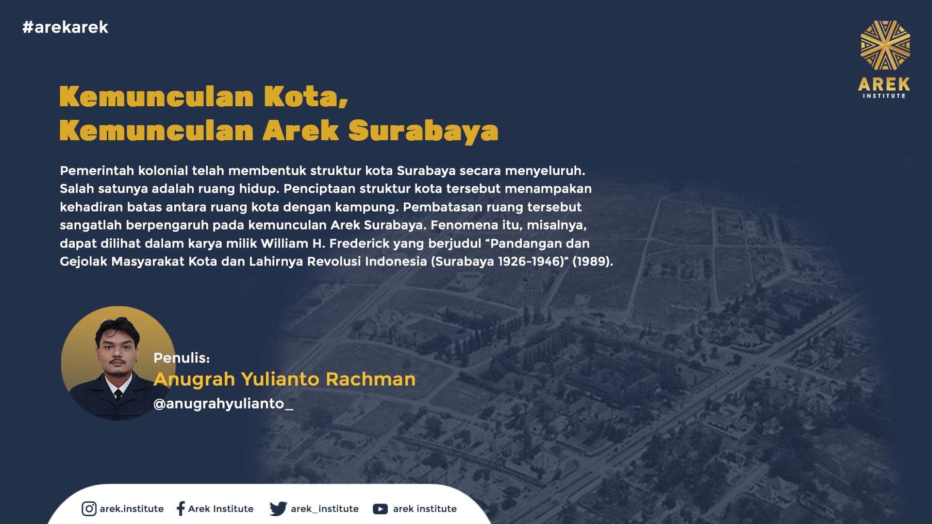 The Existence of Arek Surabaya during the Colonial Period